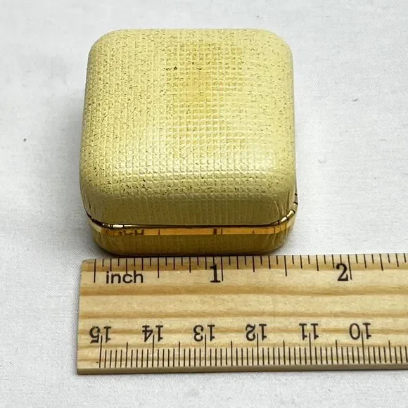 Vintage Jewelry Box For Earrings Branded 14KT. Gold RL Nostalgic Unique Gift Box - Picture 8 of 9